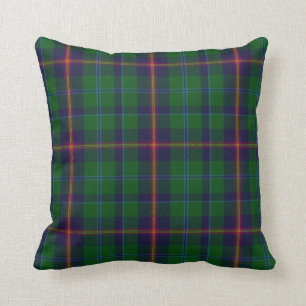 Jeune coussin de plaid de tartan de clan élégant