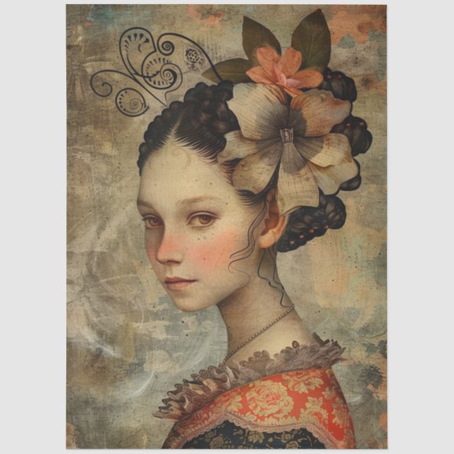 Jeune dame française IV papier de soie (Recto)