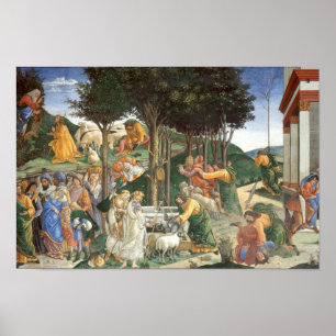 Jeune de Moïse par Botticelli - Poster