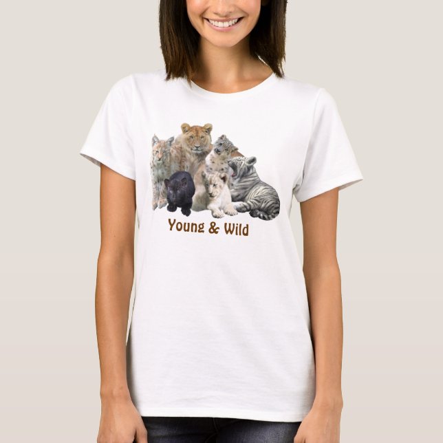 Jeune et sauvage T-shirt d'art (Devant)