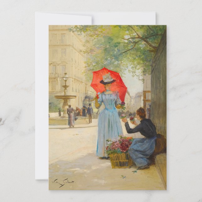 Jeune femme avec parapluie | Victor Gabriel Gilber (Devant)