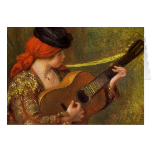 Jeune femme espagnole avec une guitare de Pierre R (Devant horizontal)