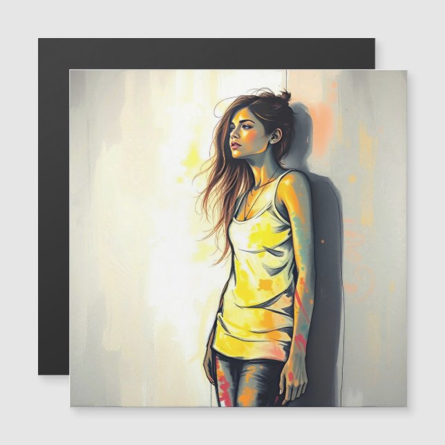 Jeune femme, Lumière intérieure (Devant / Derrière)