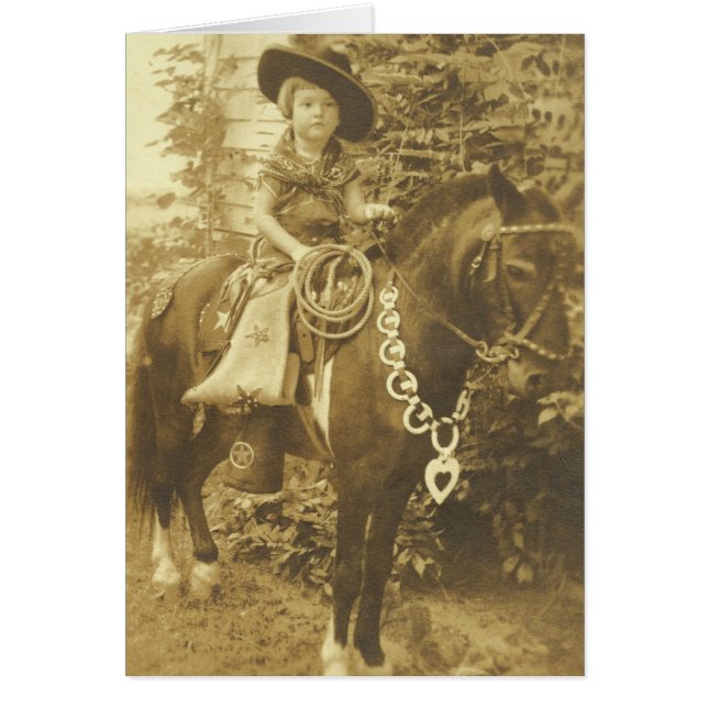 Jeune Femme Occidentale vintage À Cheval (Devant)