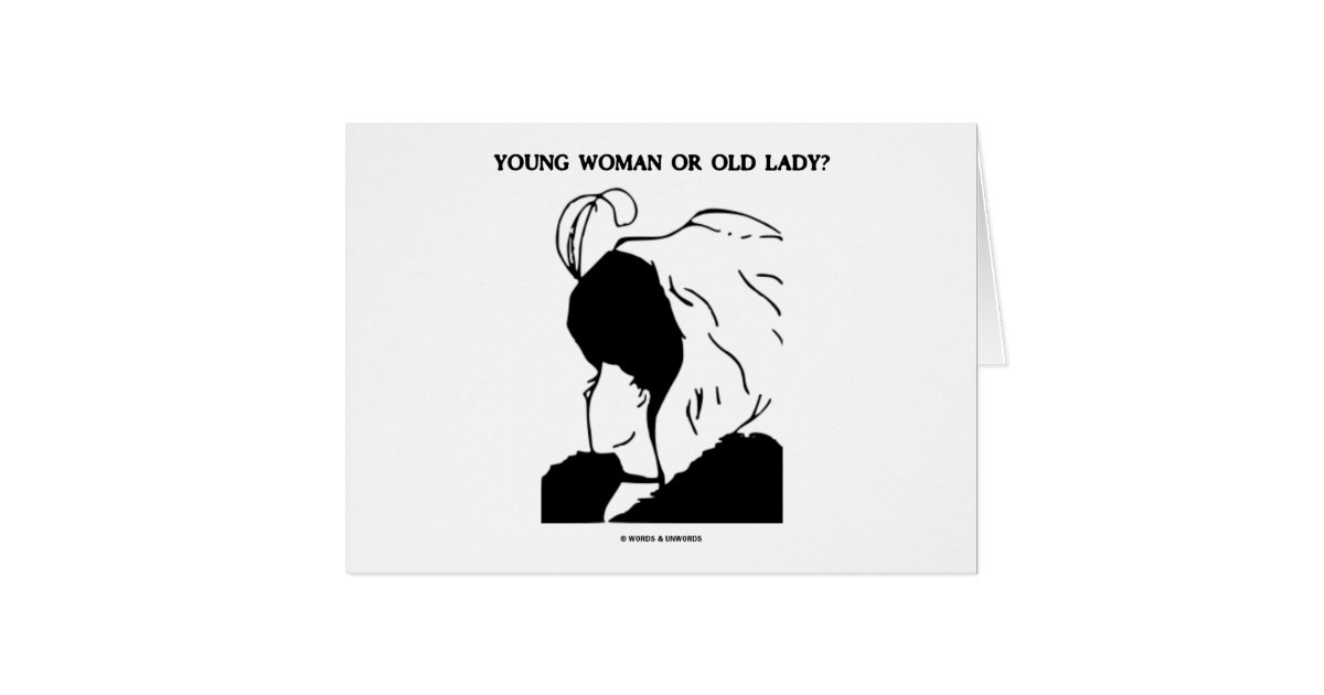 Jeune Femme Ou Vieille Dame ? (Illusion optique) | Zazzle.fr