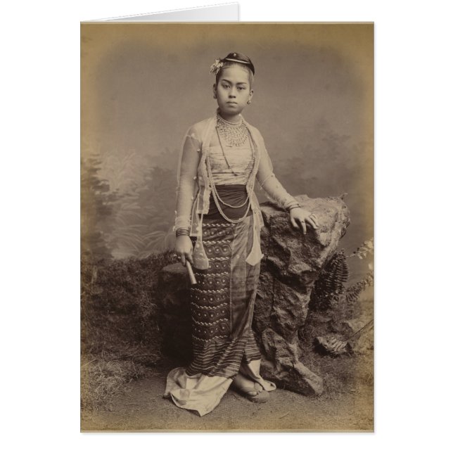 Jeune fille birmane, vers 1875 (Devant)