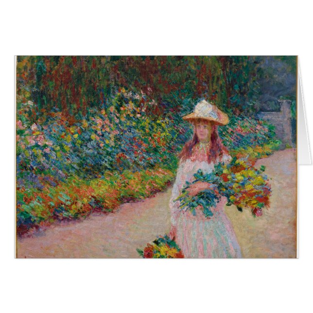 Jeune fille dans le jardin de Giverny, 1888 (Devant horizontal)