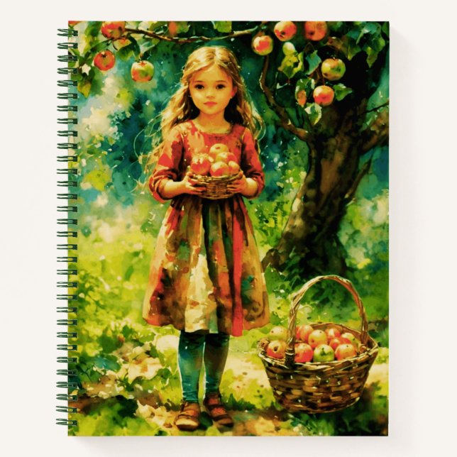Jeune fille dans un Apple Orchard Journal (Devant)