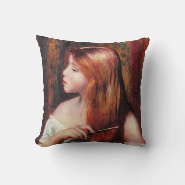 Jeune fille de Renoir peignant son coussin de (Recto)