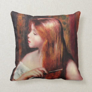 Jeune fille de Renoir peignant son coussin de