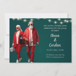Jeune invitation pour fêtes de coeur