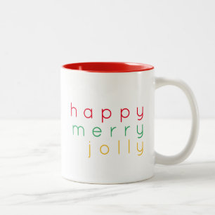 JEUNE JEUNE JOLIE JOLLY Rouge Mug à deux tons