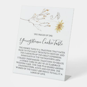 JEUNE MARIAGE DE SIGNE DE TABLEAU DE COOKIE