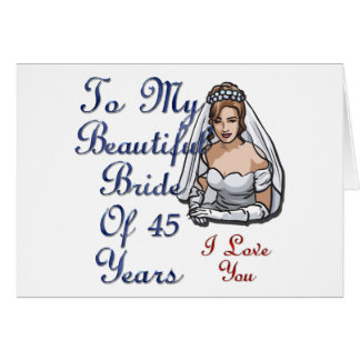 Jeune mariée de 45 ans