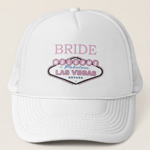 Jeune mariée de casquette de Las Vegas