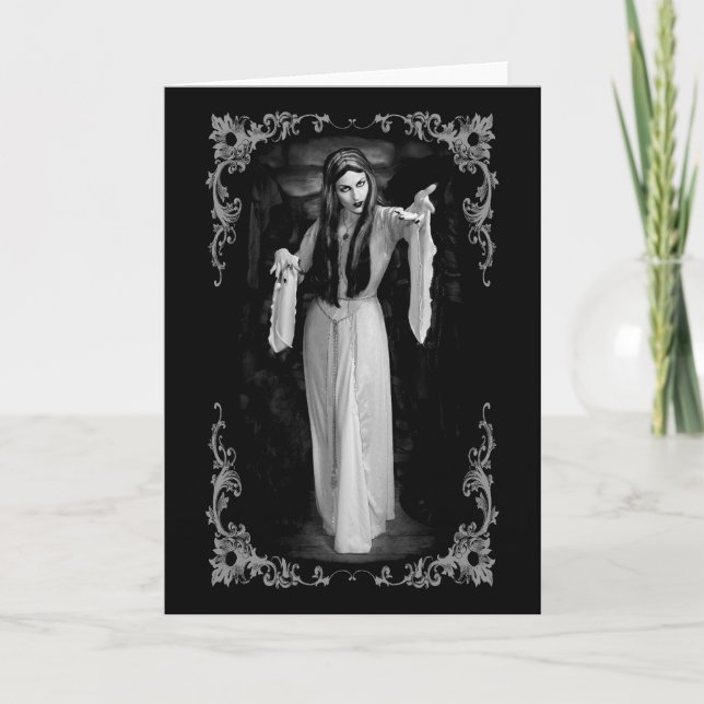 Jeune mariée de vampire - carte #2 (personnaliser) (Devant)