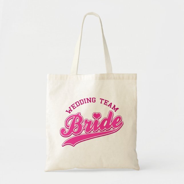 JEUNE MARIÉE d'ÉQUIPE de MARIAGE - sac (Devant)