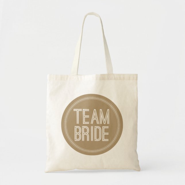 Jeune mariée d'équipe - sac fourre-tout à mariage (Devant)