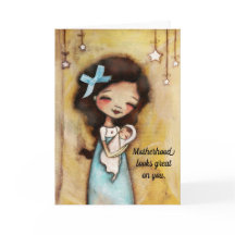 Jeune mère - Carte de la première mère