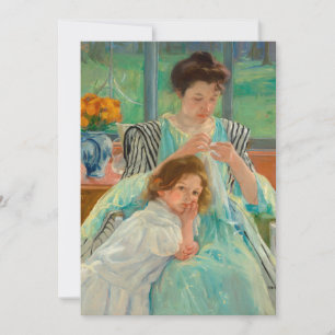 Jeune mère coudre   Mary Cassatt