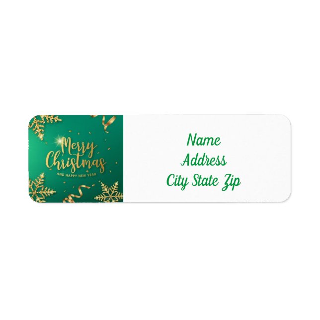 *JEUNE NOËL* ÉTIQUETTE DE ADRESSE (Devant)