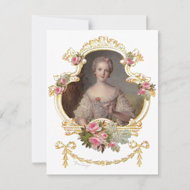 Jeune princesse Louise Marie de France Faire-part (Devant)