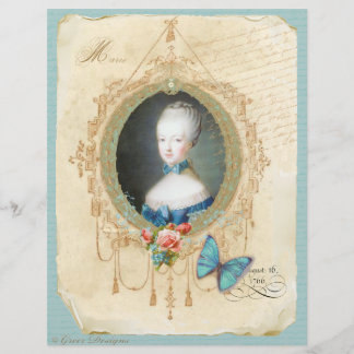 Jeune reine Marie Antoinette n Papillon Imprimer