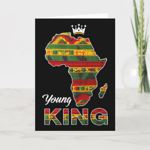Jeune roi africain carte Kente Art Hommes Garçon N