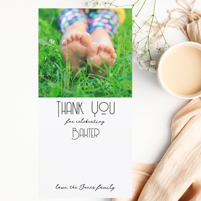 Jeune, sauvage et trois | Carte Photo ThankYou | C (Créateur téléchargé)