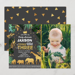 Jeune Sauvage Et Trois Invitation Anniversaire Jun
