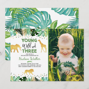 Jeune Sauvage Et Trois Invitation Anniversaire Jun