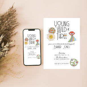 Jeune, sauvage et trois   Invitation du 3e anniver