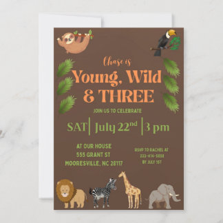 jeune sauvage & trois invitations