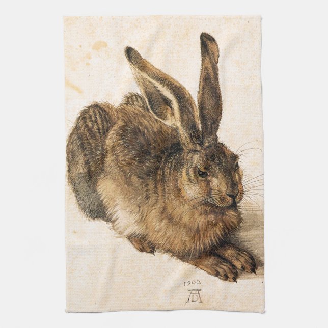 Jeune serviette de cuisine de lièvres d'Albrecht (Vertical)