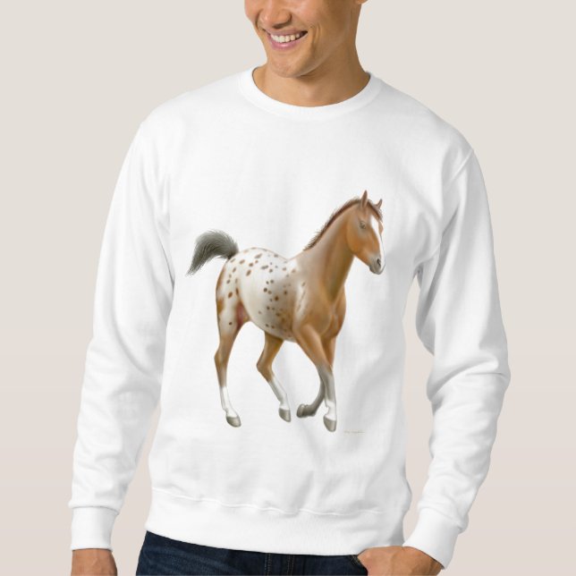 Jeune sweatshirt de cheval d'Appaloosa (Devant)