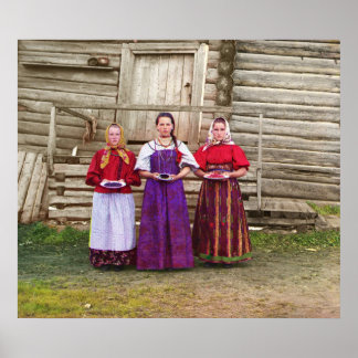Jeunes femmes russes - Poster photo