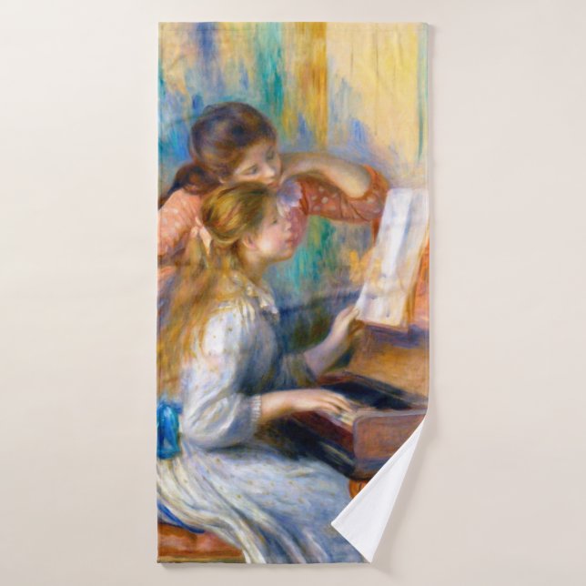 Jeunes filles au piano, Renoir (Serviette de bain)