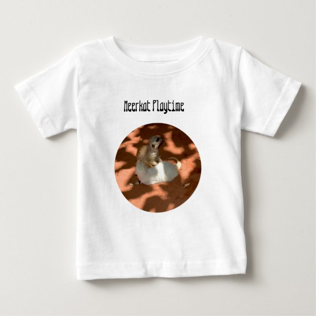 Jeunes Frères Meerkat Jouer, Tshirt bébé (Devant)