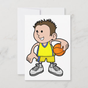Jeunes invitations de joueur de basket