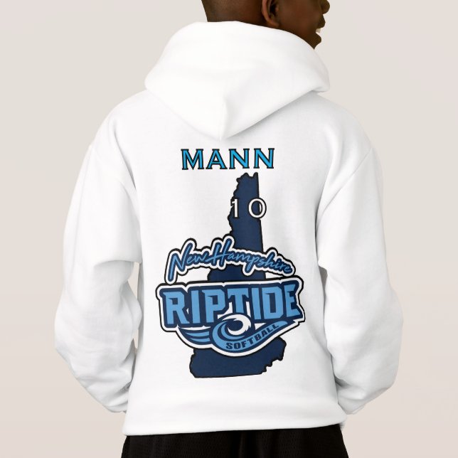 JEUNESSE Sweat - shirt à capuche avec nom et numér (Dos)