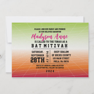 JEUX 3D JEU DIGITAL Bar Mitzvah Invitation