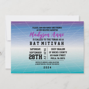 JEUX 3D JEU DIGITAL Bar Mitzvah Invitation