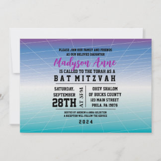 JEUX 3D JEU DIGITAL Bar Mitzvah Invitation