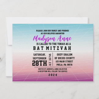 JEUX 3D JEU DIGITAL Bar Mitzvah Invitation