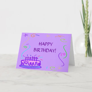 JEUX ANNIVERSAIRE ! Carte de vœux