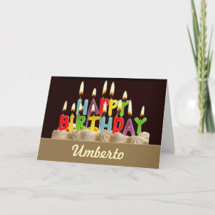 JEUX ANNIVERSAIRE ! CARTE Umberto PERSONNALISÉE