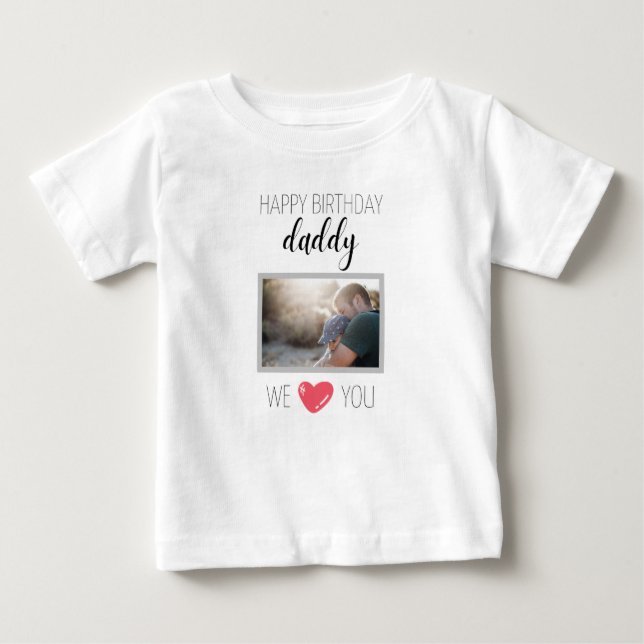 JEUX ANNIVERSAIRE DADDY BABY T-SHIRT PERSONNALISÉ (Devant)