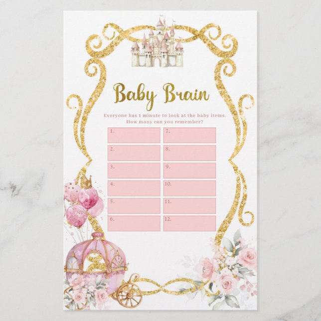Jeux cérébraux pour bébé Princesse Royale Carrosse (Devant)