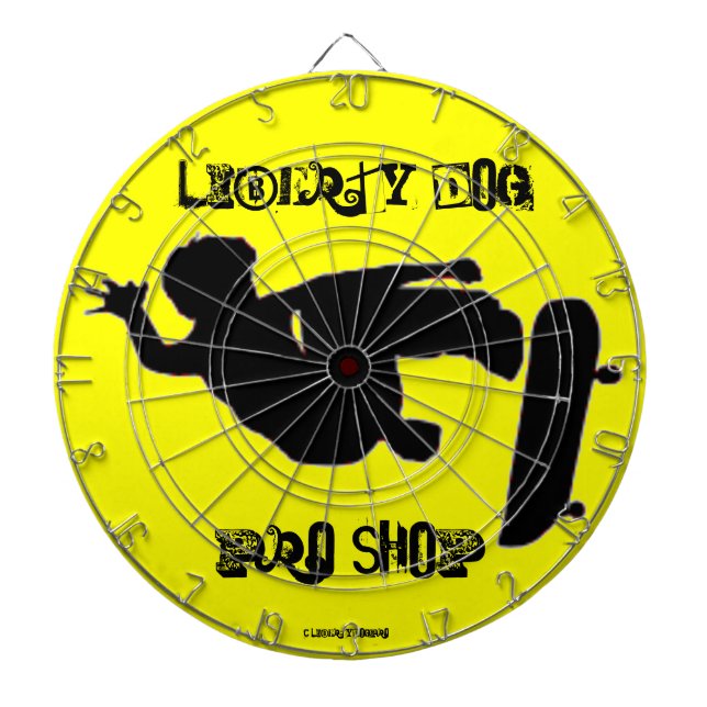 JEUX - CIBLE DE FLECHETTES - LIBERTY DOG PRO SKATE (Devant)