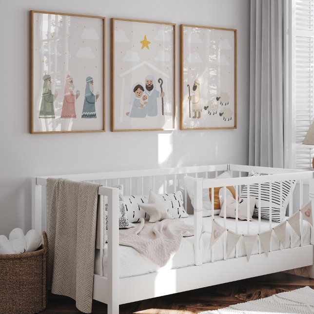 Jeux D'art Mural Affiche de la nativité de Noël (Créateur téléchargé)